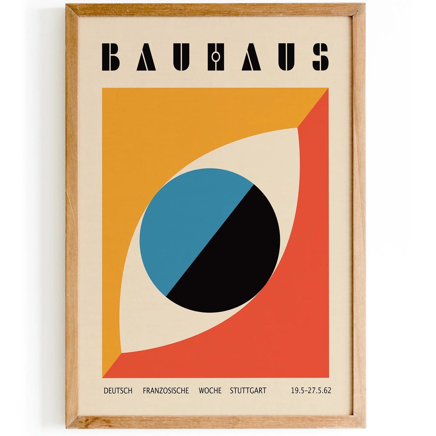 Bauhaus Eye Geometric Poster Print