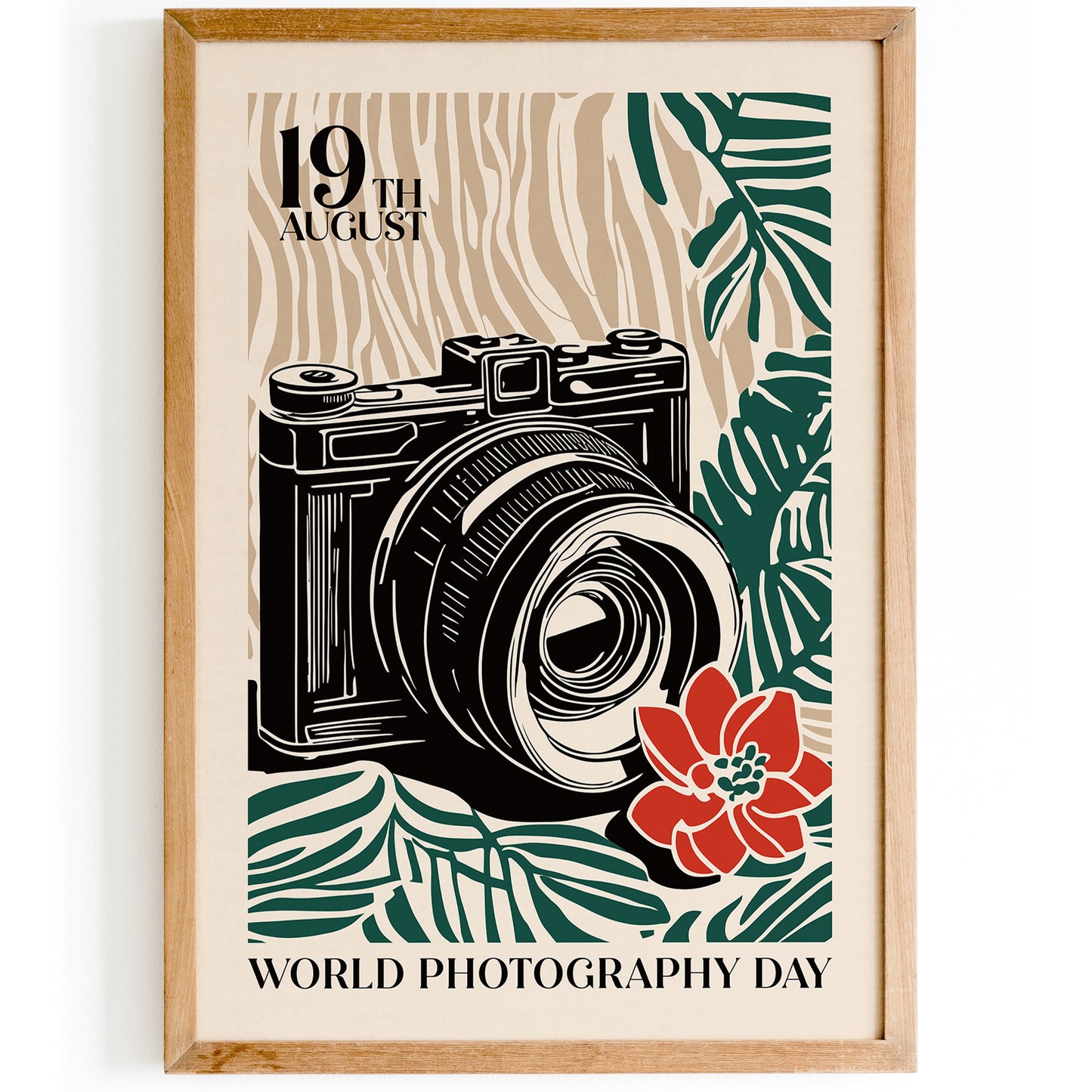 World Photography Day Retro Art Print