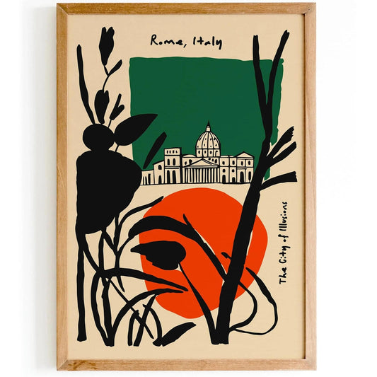 The City of Illusion Rome Italy Travel Print