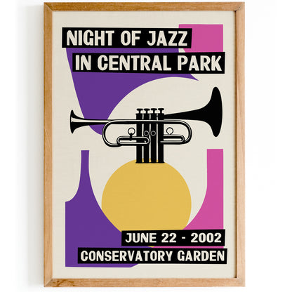 Central Park 2002 Jazz Festival Poster