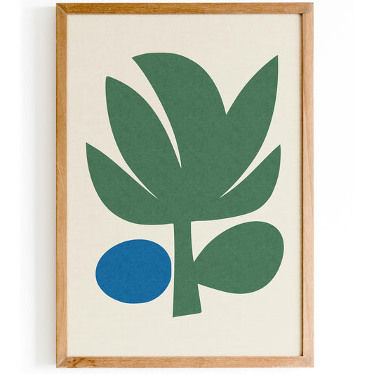 Abstract Palm Tree Poster
