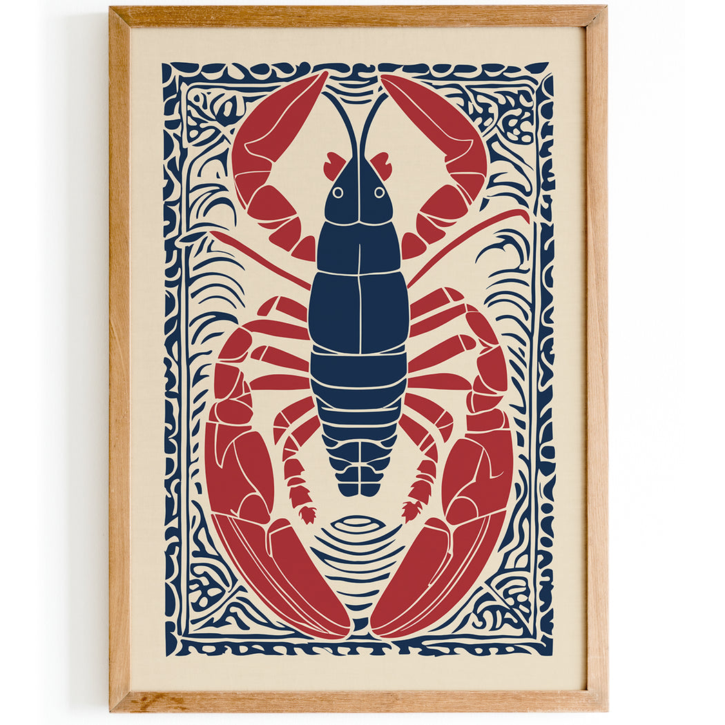 Vintage Lobster Poster