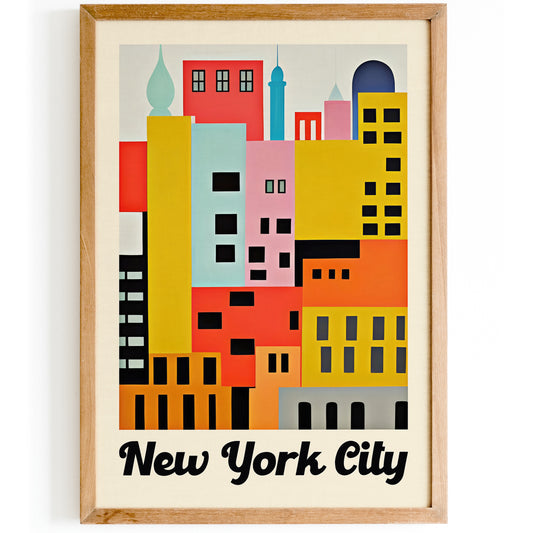 Minimalist New York City Travel Poster