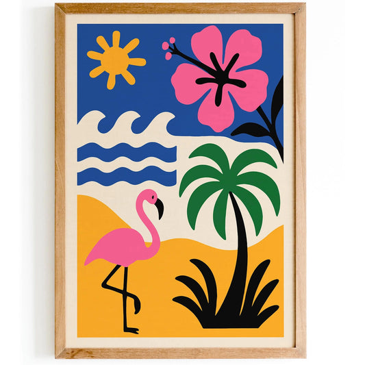 Retro Florida Travel Print – Mid Century Modern Decor
