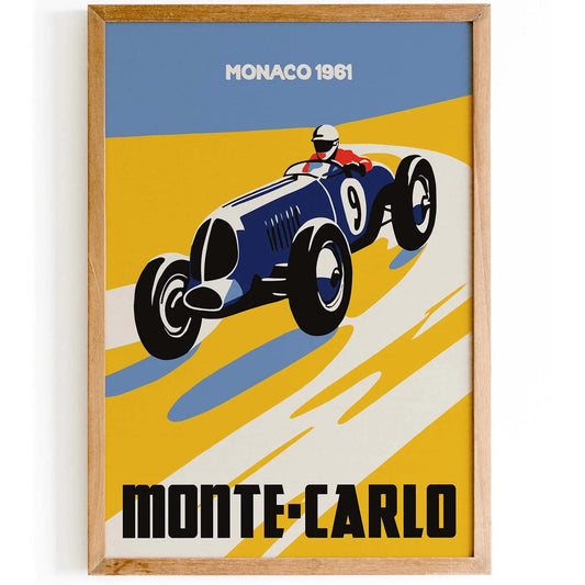 Monte-Carlo Racing Poster Print