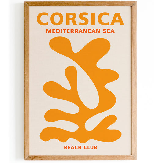 Corsica Beach Club Poster