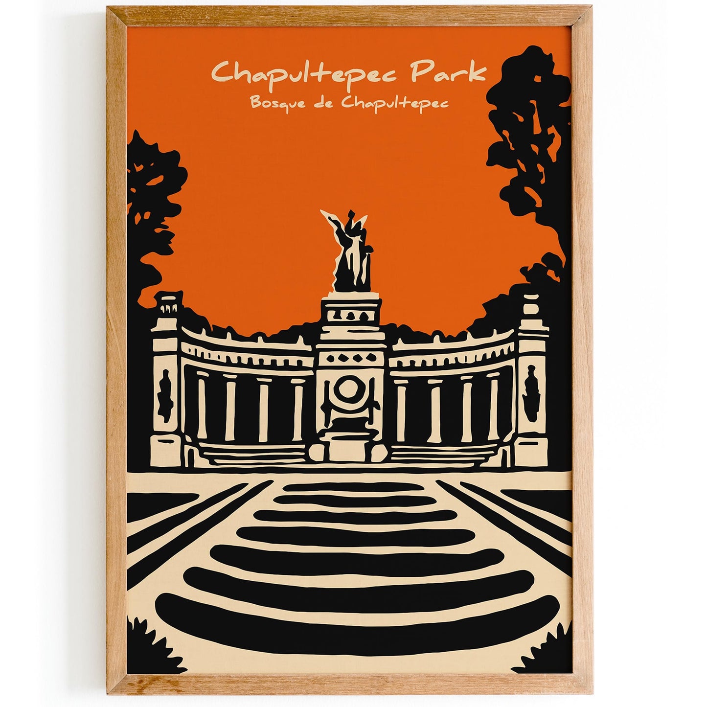 Chapultepec Park Poster - Mexico City Nature Wall Art