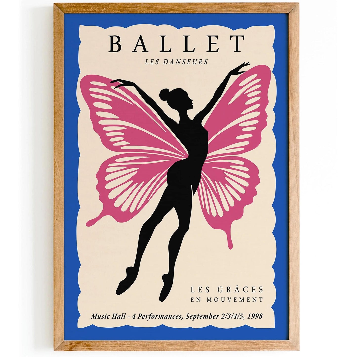 Ballet Butterfly Art Print 2025