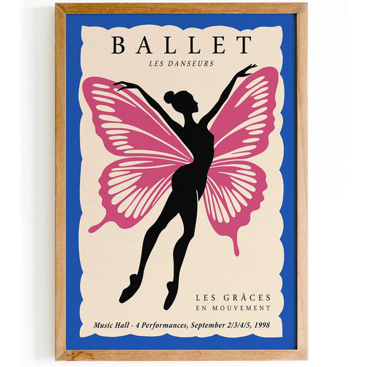 Ballet Butterfly Art Print 2025