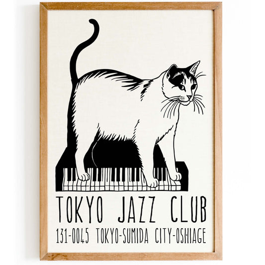 Tokyo Jazz Club Poster Print