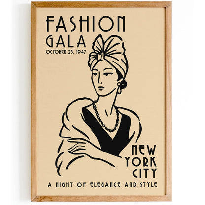 Fashion Gala New York City Poster