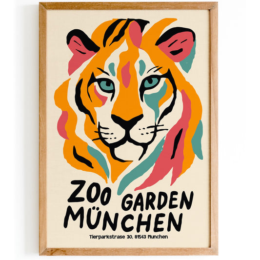 Munich Zoo Wall Art Poster