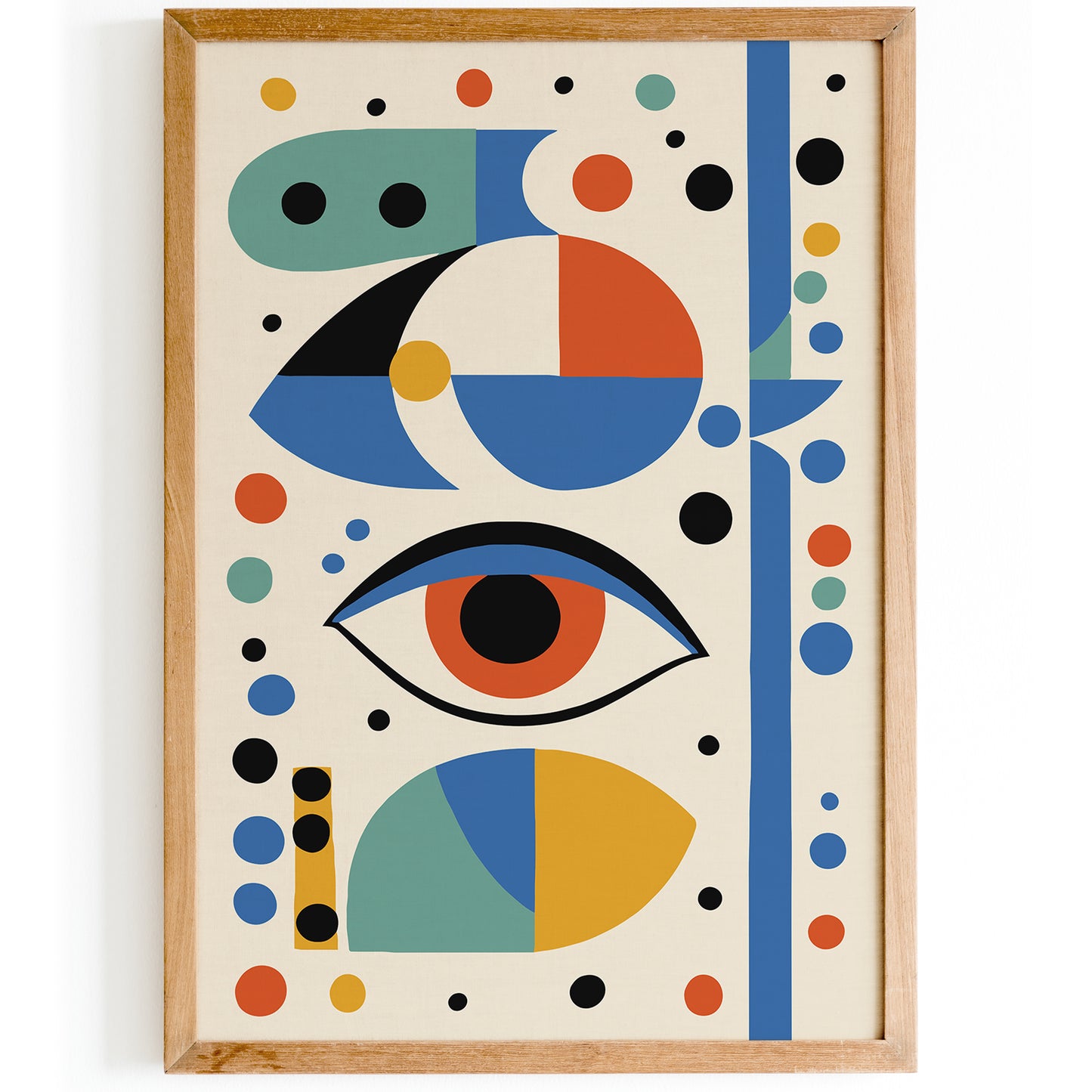 Mid Century Modern Eye Poster