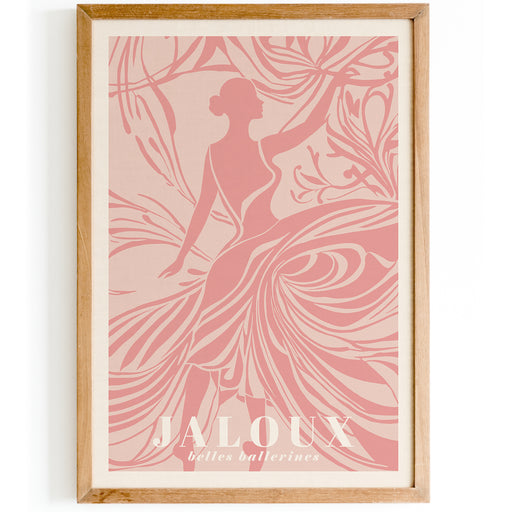 Pink Ballet Girls Poster