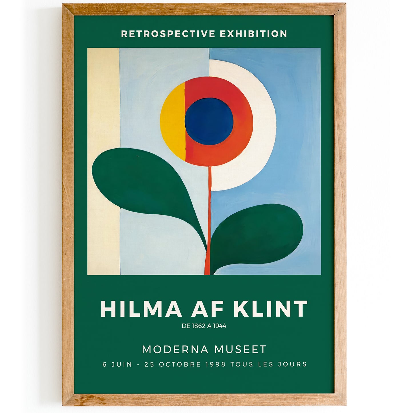 Hilma af Klint Inspired Green Abstract Print