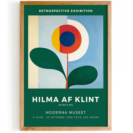 Hilma af Klint Inspired Green Abstract Print