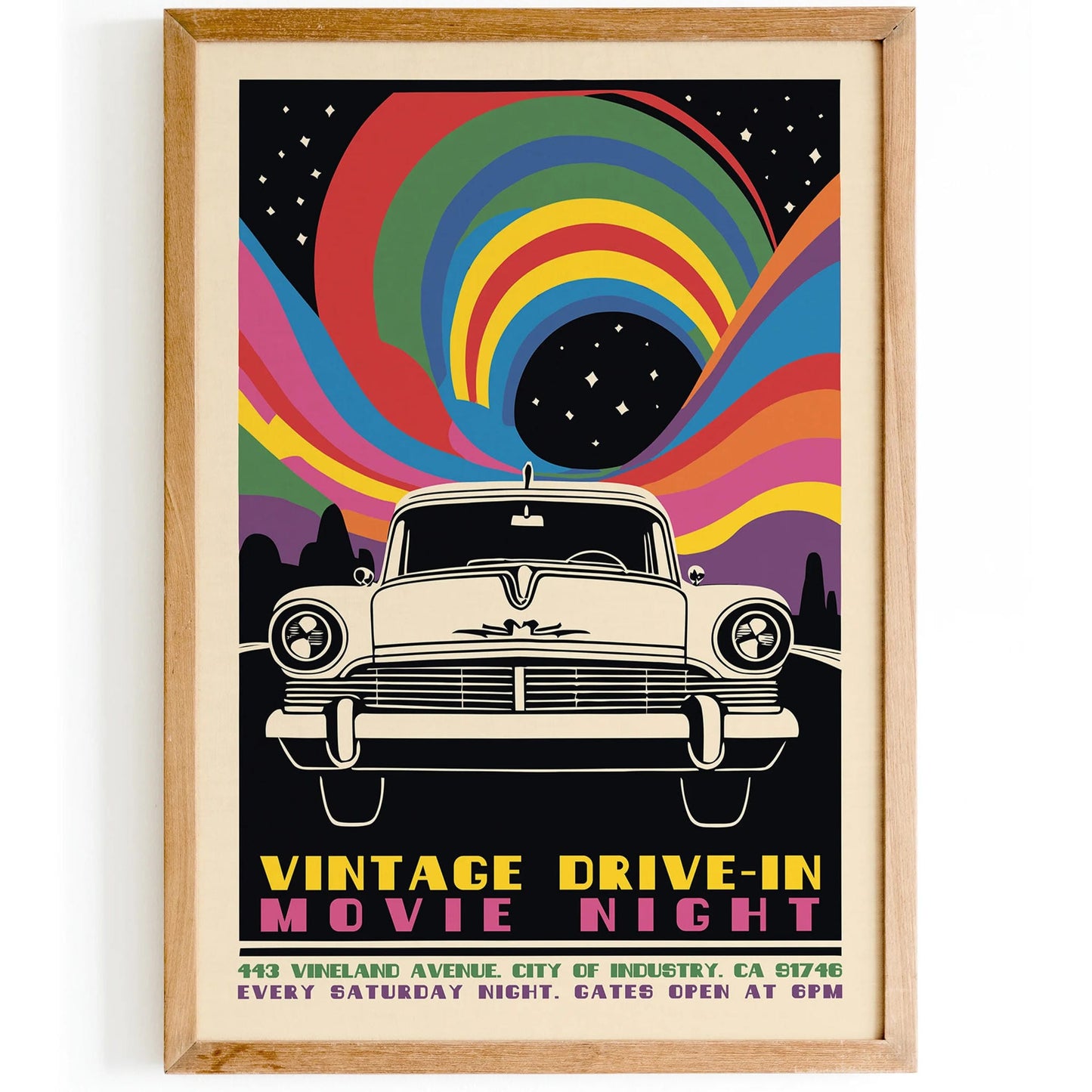 Retro Drive-In Movie Poster
