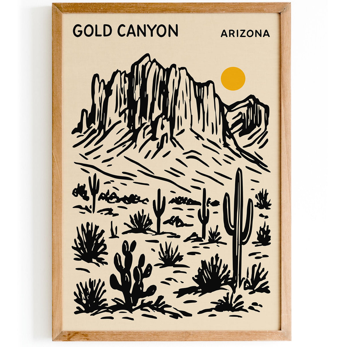 Gold Canyon Arizona Travel Poster