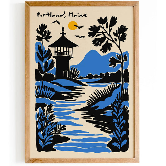 Portland, Maine Travel Art Print