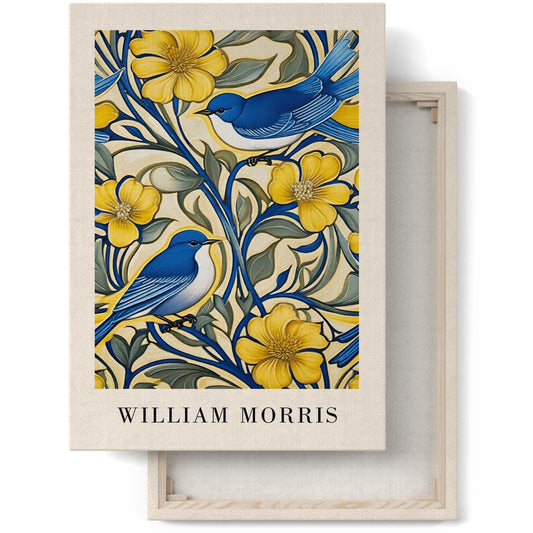 Blue & Yellow Nature by Morris Canvas Art