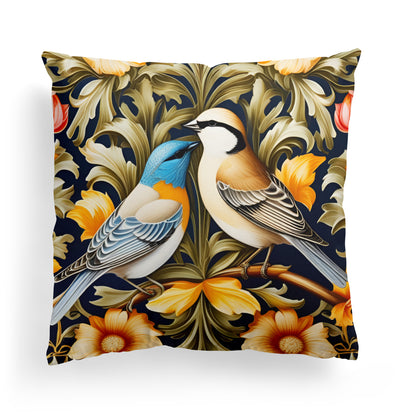 W. Morris Birds Art Nouveau Throw Pillow