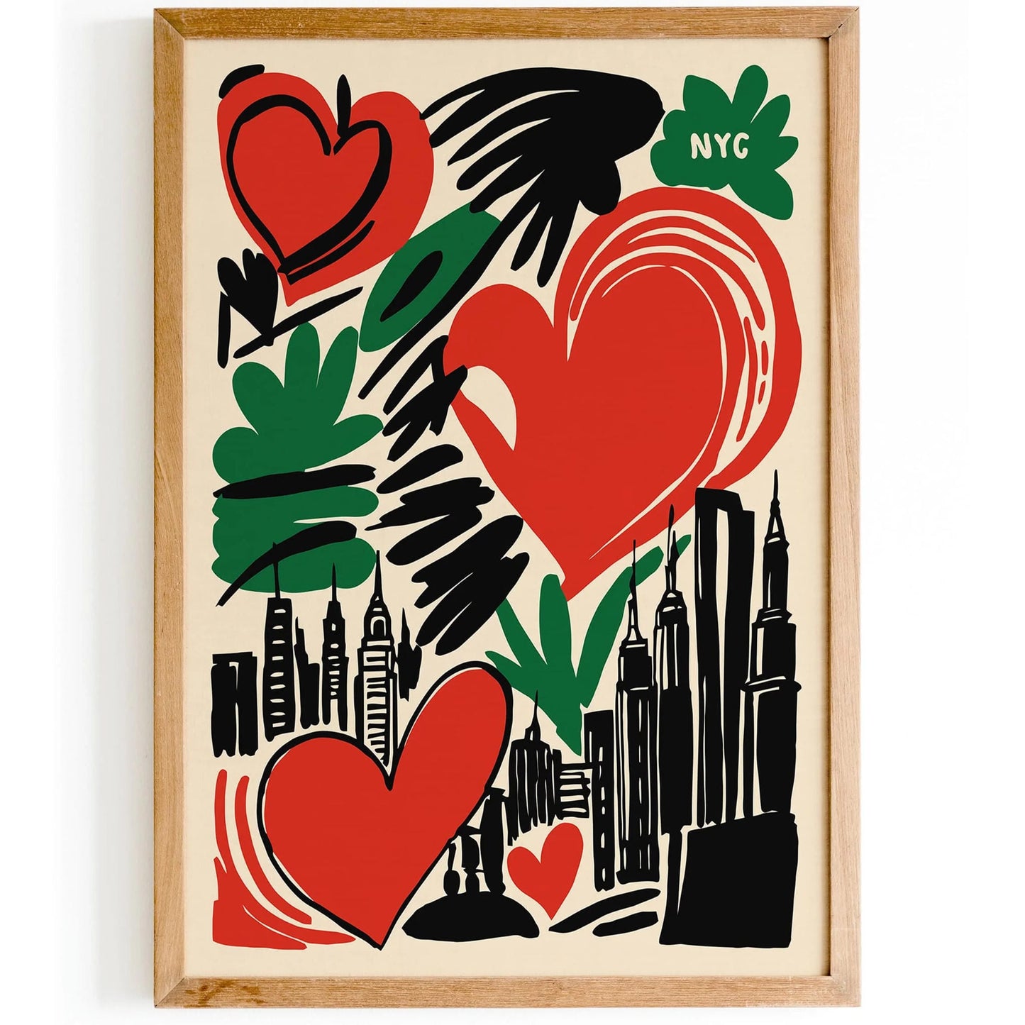 I Love New York Travel Pop Art Poster
