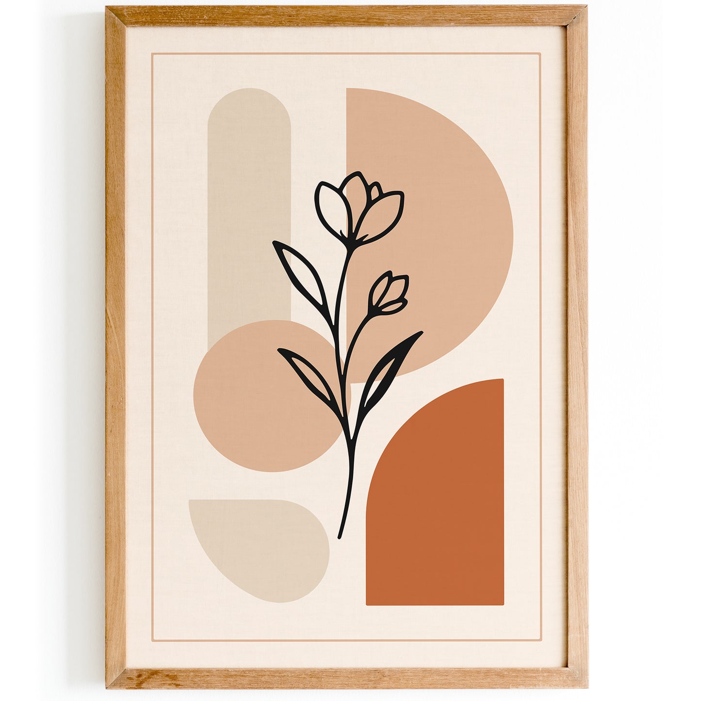 Modern Minimalist Flower Art Print 2025