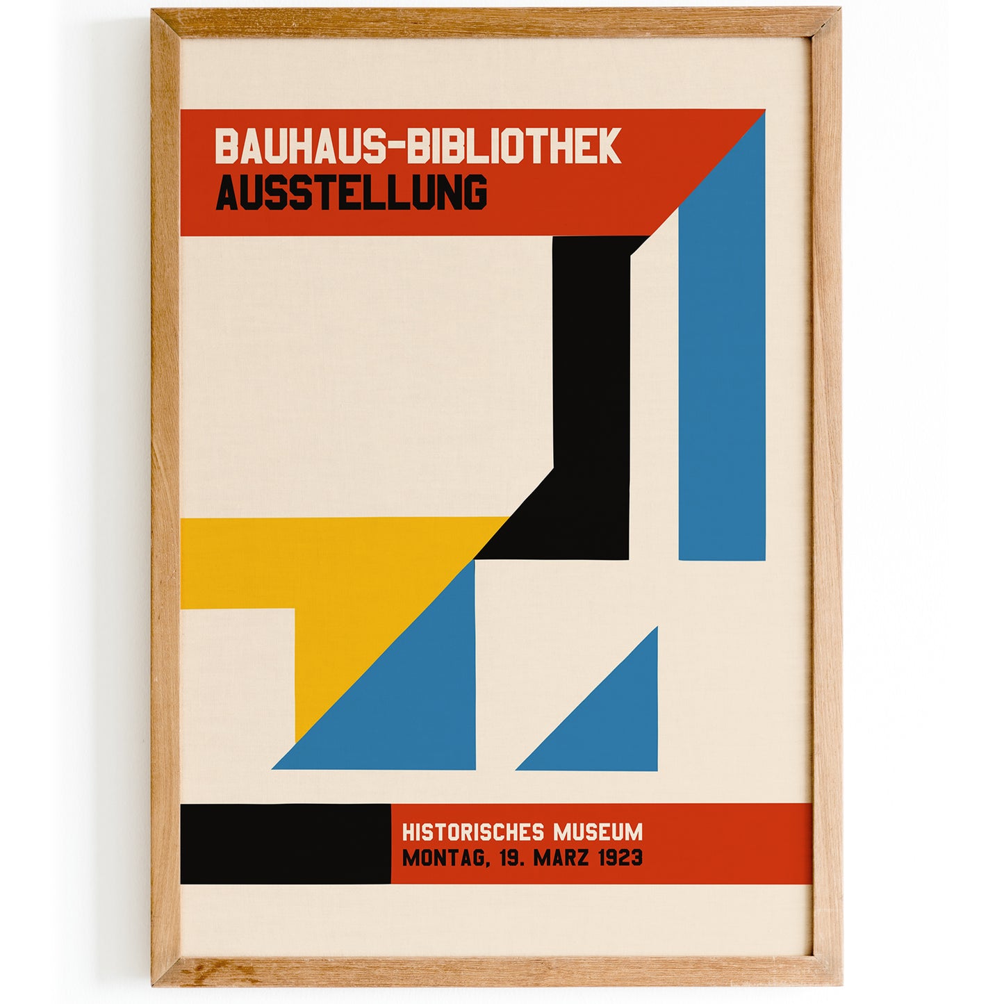 Bauhaus Exhibition 1923 Retro Poster