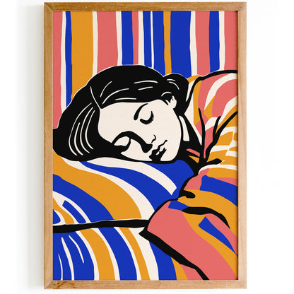 Sleeping Beauty - Woman Portrait Art Print