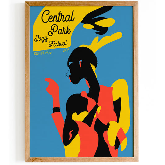 Central Park Jazz Festival Retro Poster