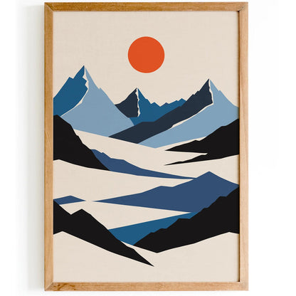Minimal Scandinavian Landscape Print