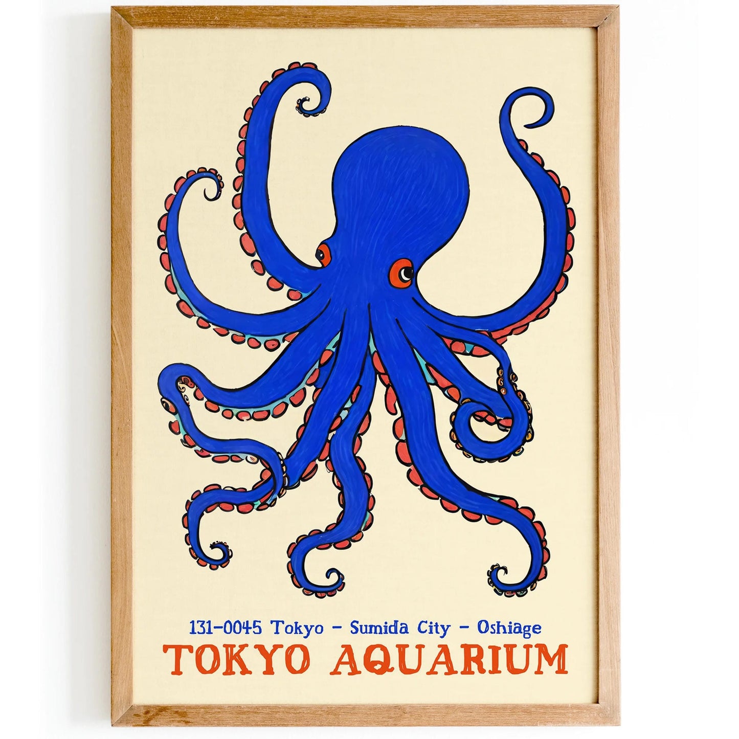 Tokyo Aquarium Octopus Poster