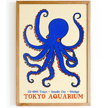 Tokyo Aquarium Octopus Poster