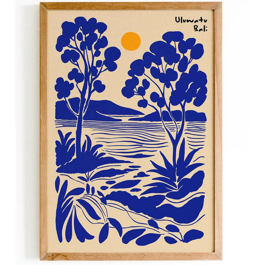 Uluwatu Bali Travel Poster – Honeymoon Wall Art