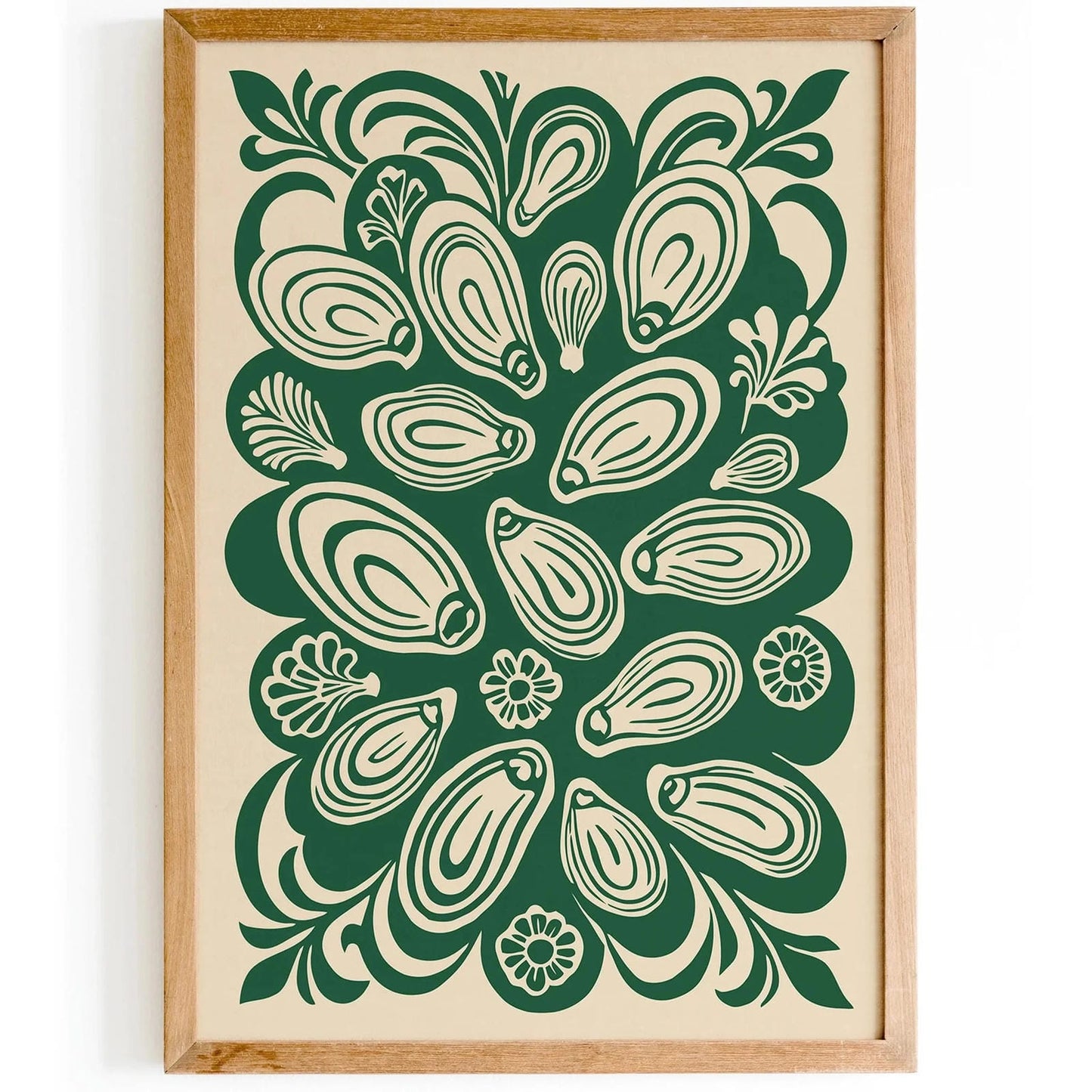 Green Oyster Kitchen Wall Art