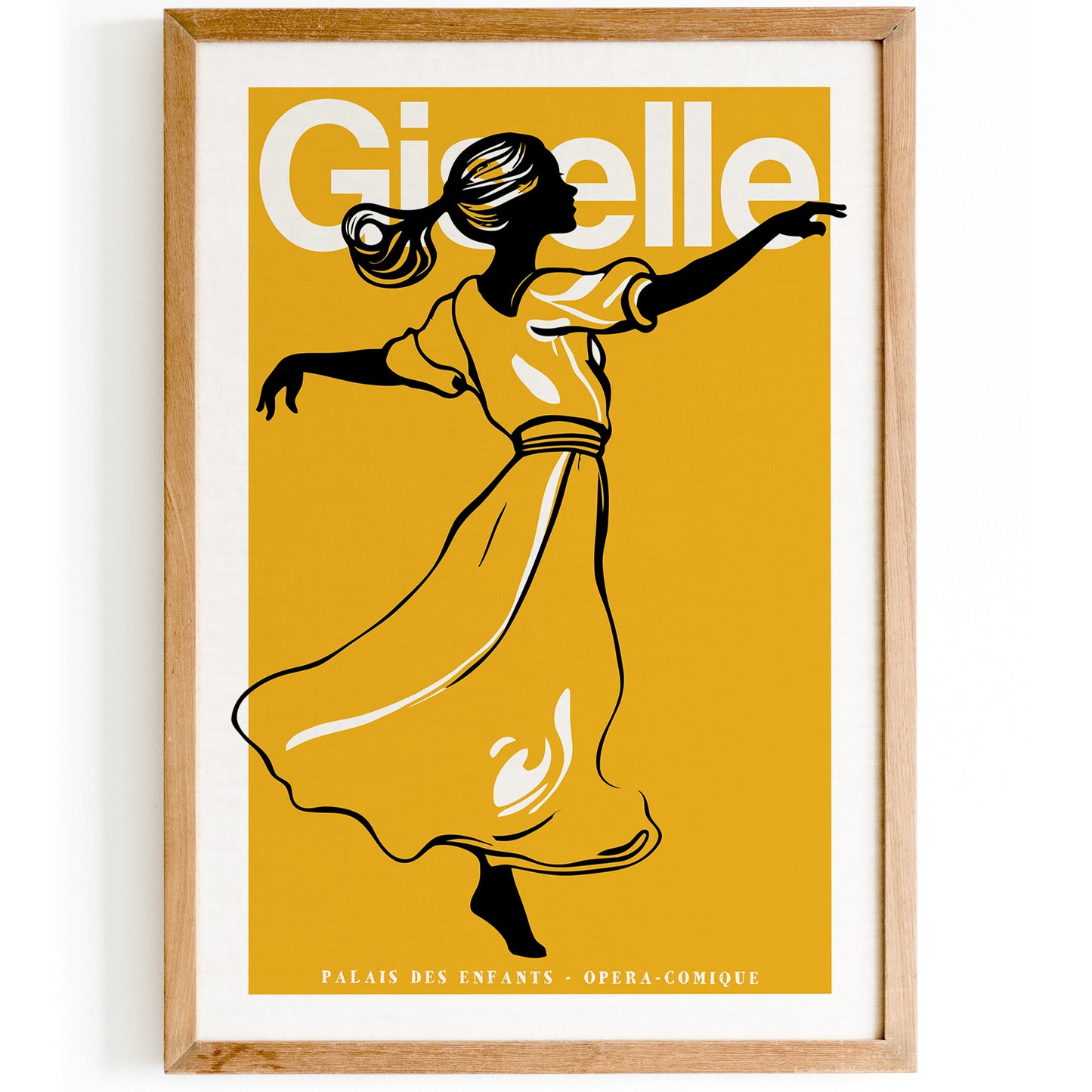 Giselle - French Ballet Retro Poster