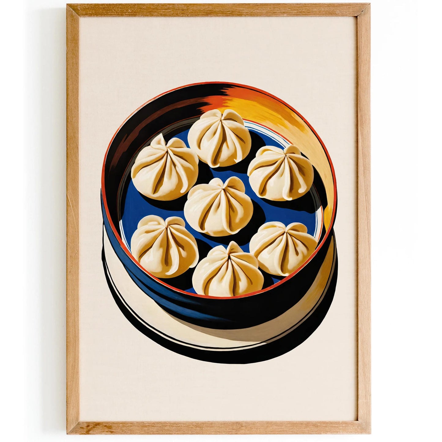 Steamed Dumplings Art Print