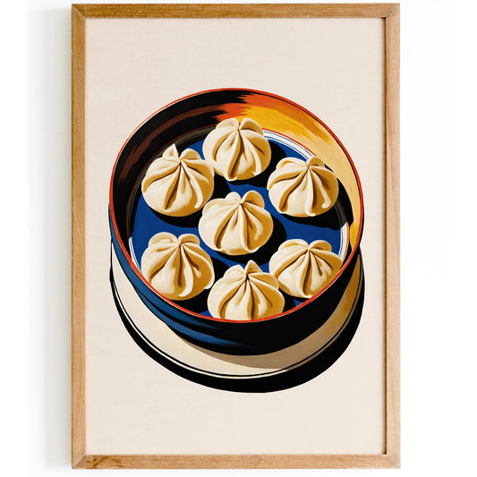 Steamed Dumplings Art Print