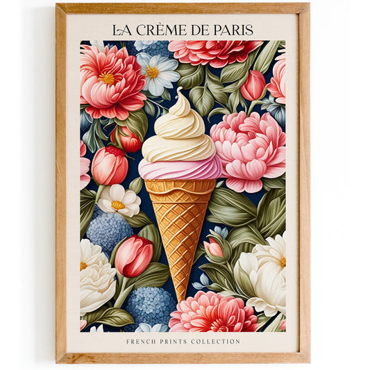 Ice Cream Bakery Themed Art Print