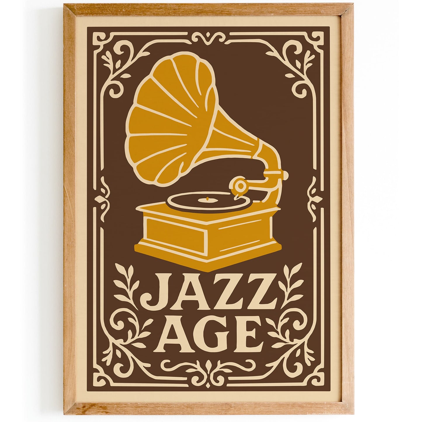 Jazz Age Music Poster - Gramophone Art Print