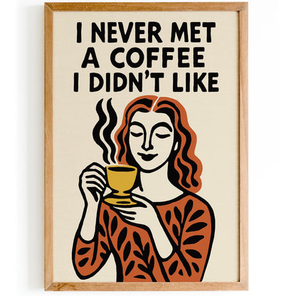 Coffee Lover Quote Wall Art