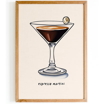 Espresso Martini Drink Poster