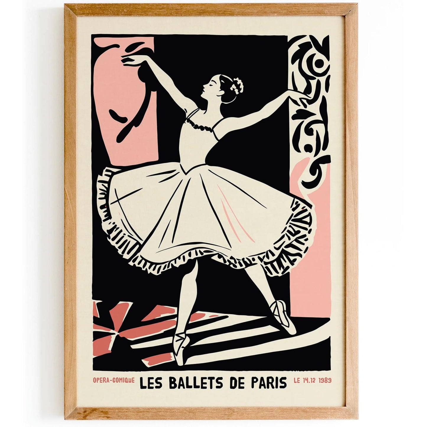 Les Ballets De Paris Vintage Poster