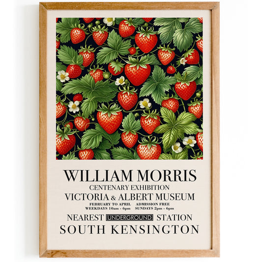 William Morris Strawberries Poster