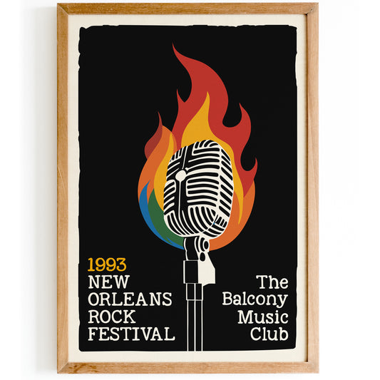 New Orleans Rock Festival 1993 Poster