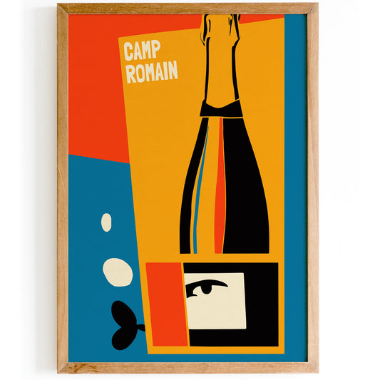 Camp Romain Italian Wine Poster