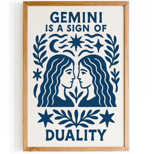Gemini Duality Poster Print