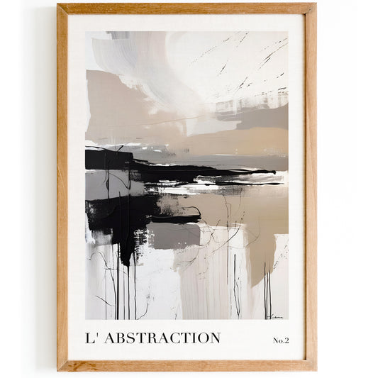 L’Abstraction No.2 Poster - Modern Interior Decor