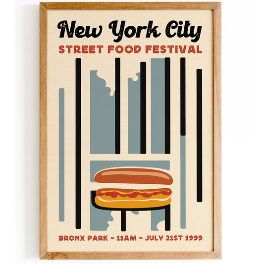 NYC Street Food Festival 1999 Poster