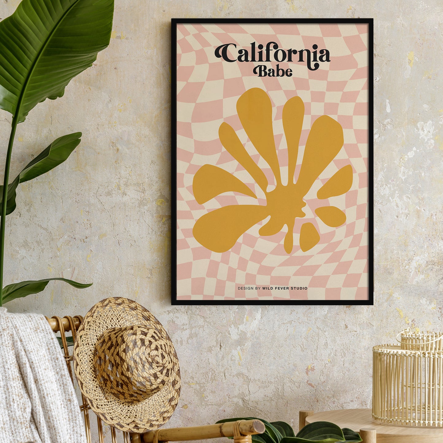 California Babe Retro Poster